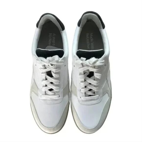 NEW Everlane The ReLeather Court Sneaker Womens Size 9.5 Mens 7.5 White Smoke - Picture 6 of 11